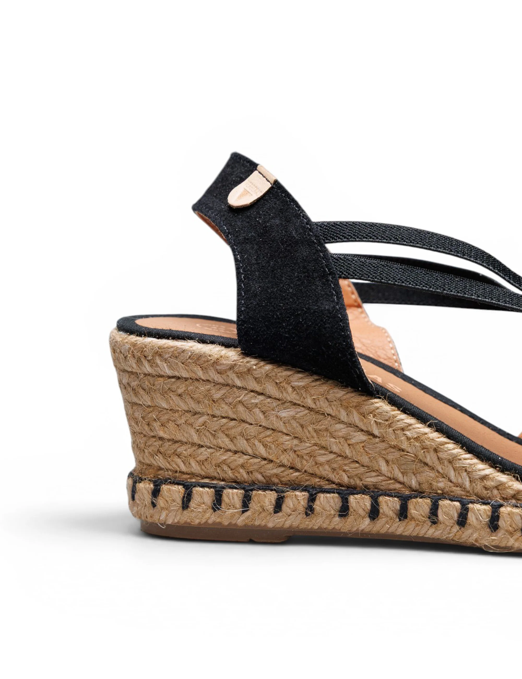 Alpargatas Con Cuña Maika Serraje/Tan Negro - Image 3