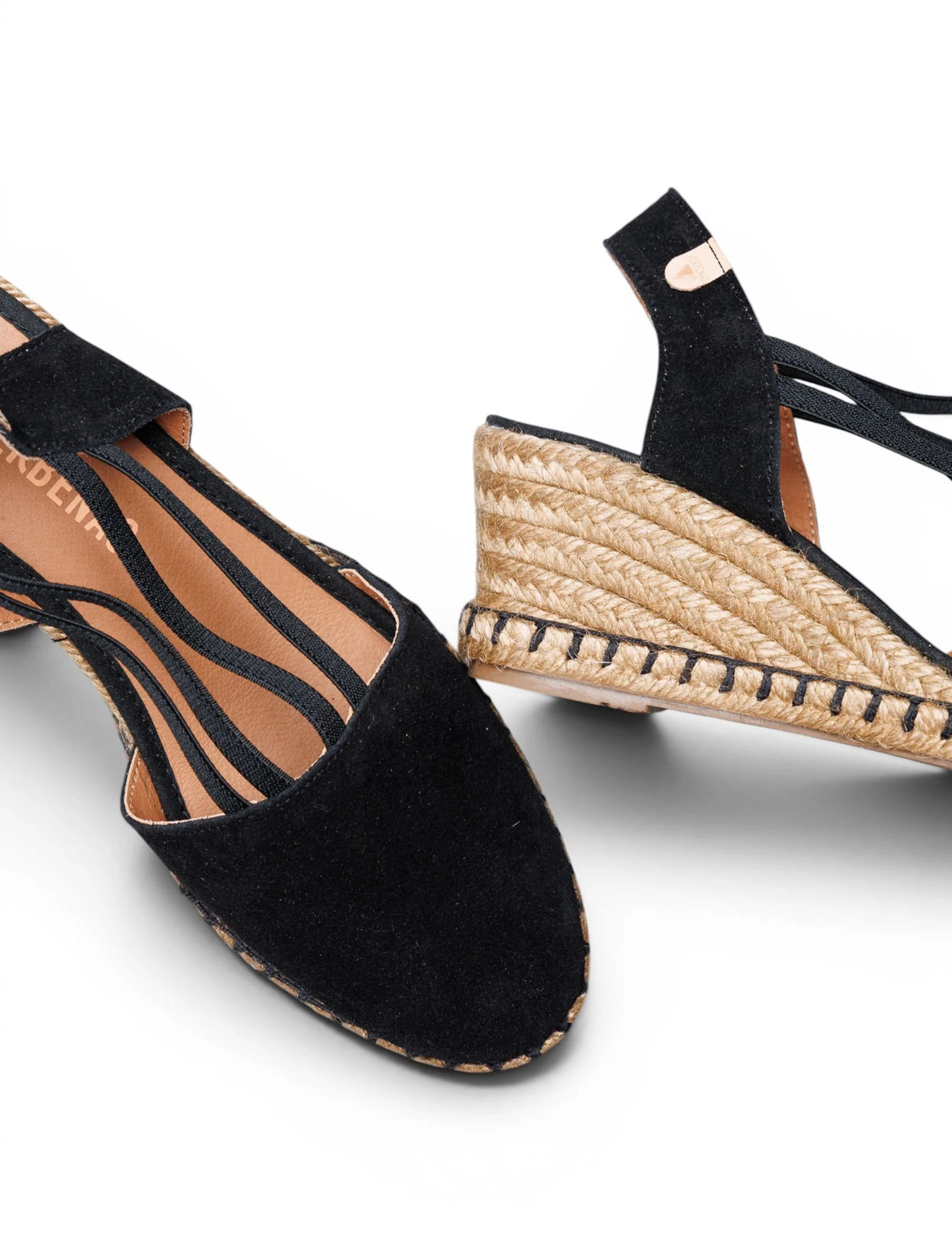 Alpargatas Con Cuña Maika Serraje/Tan Negro - Image 4