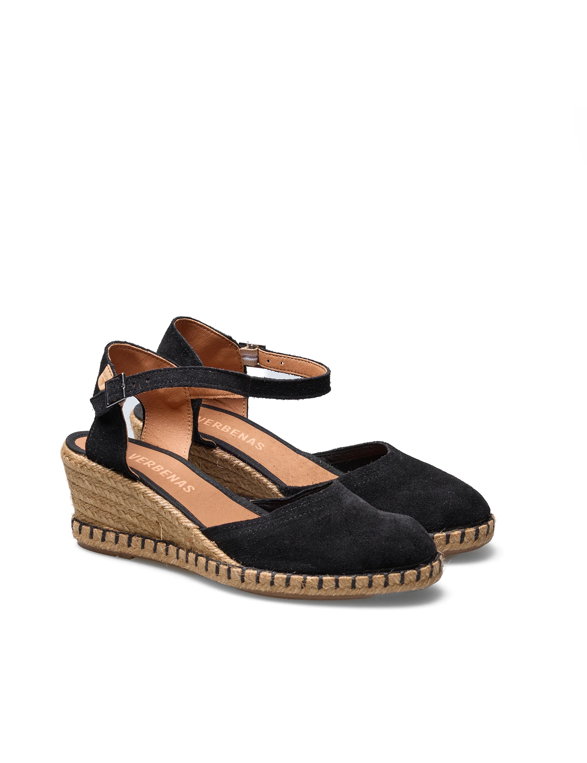 Alpargatas Con Cuña Malena Serraje/Tan Negro - Image 3