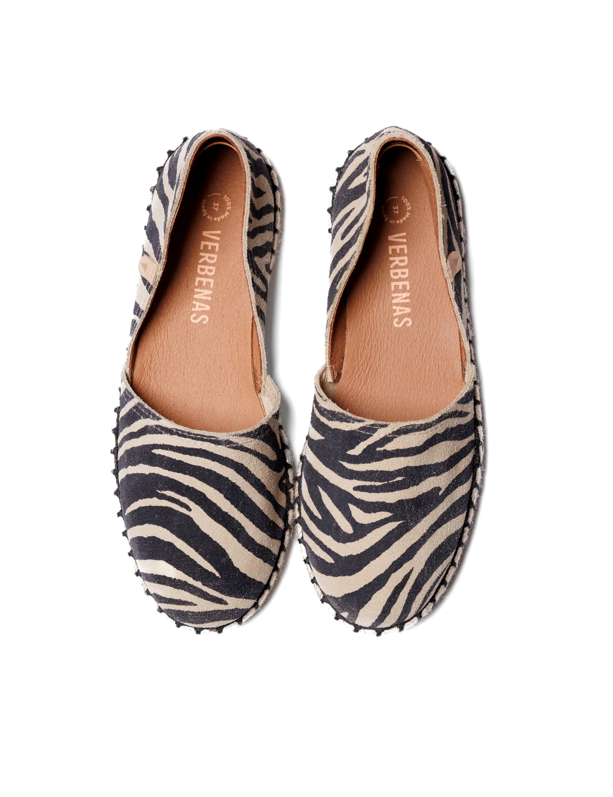 Alpargatas Planas Carmen Zebra Camel - Image 3