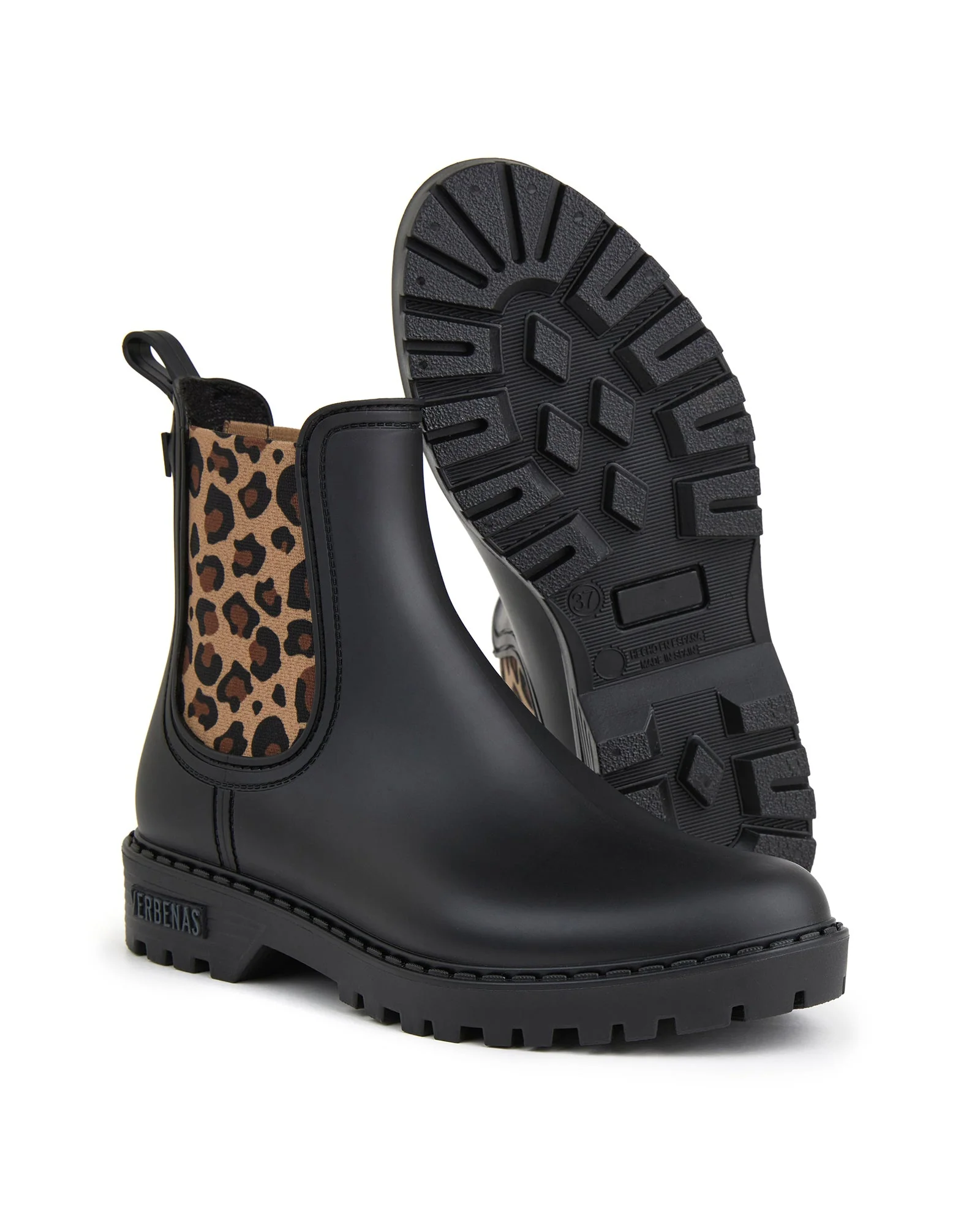 Botas Agua Gaudi Mate Animal Negro-Leopardo - Image 5