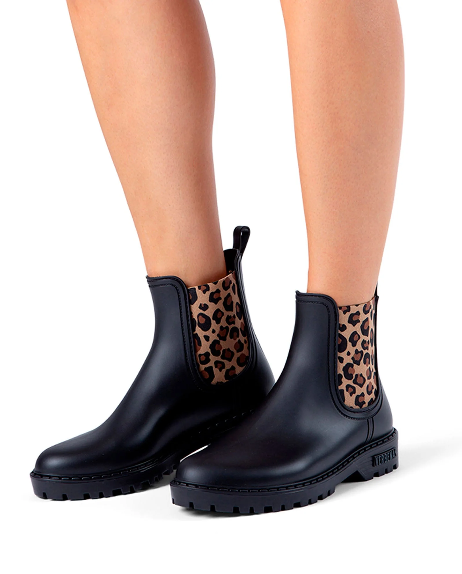 Botas Agua Gaudi Mate Animal Negro-Leopardo - Image 7